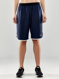 Kurze Damen Trainingshose Dunkelblau